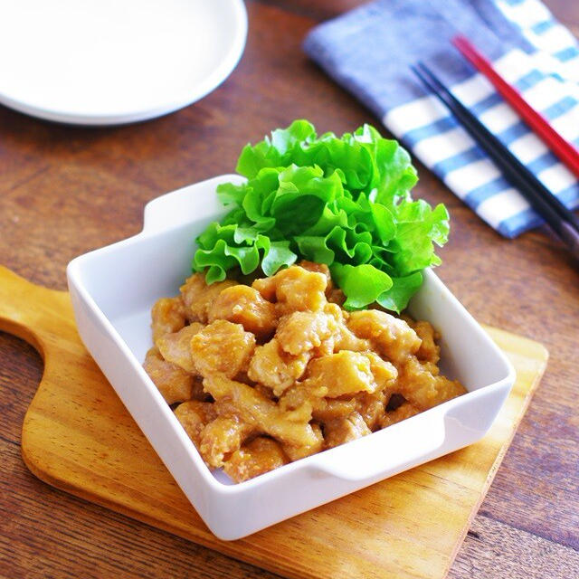 レンジで楽々！鶏むね肉のスタミナみそ煮【#簡単レシピ #時短料理 #レンチン #電子レンジ料理 #レシピ #おかず #鶏むね肉 #味噌 #みそ煮 #スタミナ】【レシピ2293】