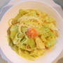 春キャベツパスタレシピ☆キャベツと明太子の春色スパゲッティ☆