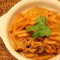 お鍋の〆に…トマトペンネ♪『マ・マー早ゆでパスタレシピコンテスト』