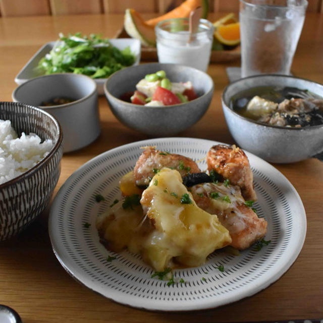 【鮭とじゃがいもの和風チーズソース】#アスリートに嬉しいおかず　…朝ごはんとお弁当