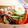 詰め方また変えた・閉らないけど美味しいよ！！　夫のわっぱお弁当