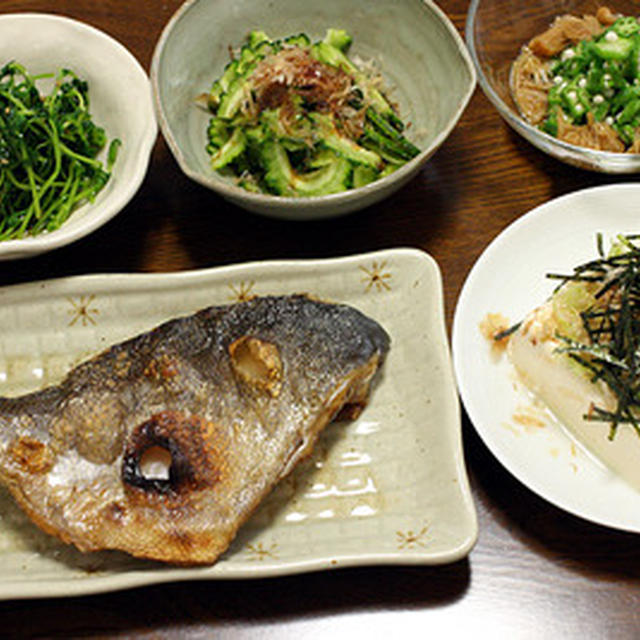 初めてかな？「本つぼ鯛」を塩焼きで