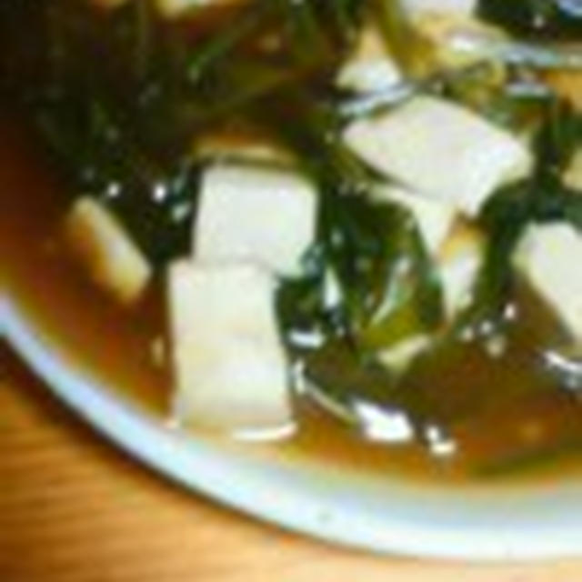豆腐とほうれん草のあんかけ