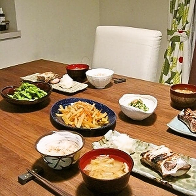 ぶりかまの塩焼き
