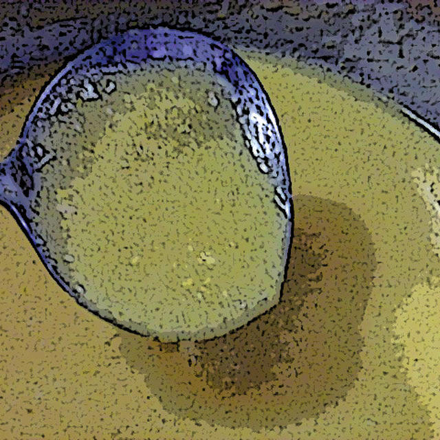 コーンスープ　～　蒸し鶏の蒸し汁でのばす