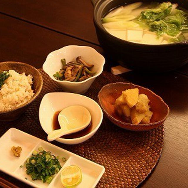 鮭と梅の炊き込みご飯＆豚バラのアップルビネガー煮