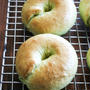 Spinach Bagelsほうれん草ベーグル