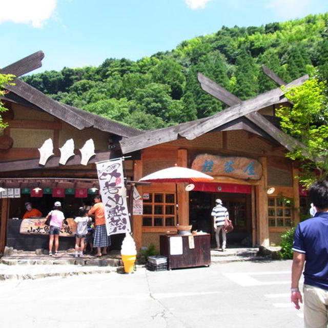 九酔渓　たぬきがいっぱい桂茶屋と九重夢大吊橋