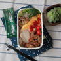 プレーンオムレツとズリカラ揚げ弁当