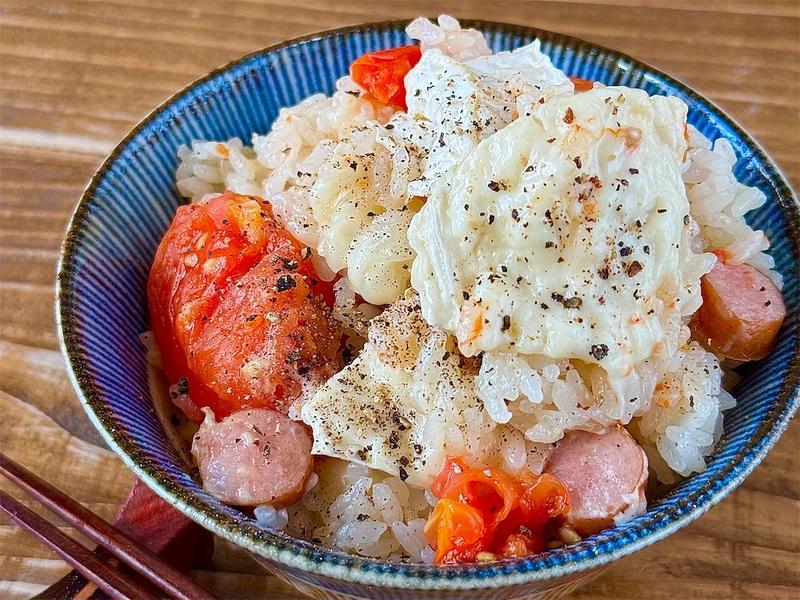 【レシピ】沼る美味しさ♬トマトとカマンベールのごちそう炊き込みご飯♬