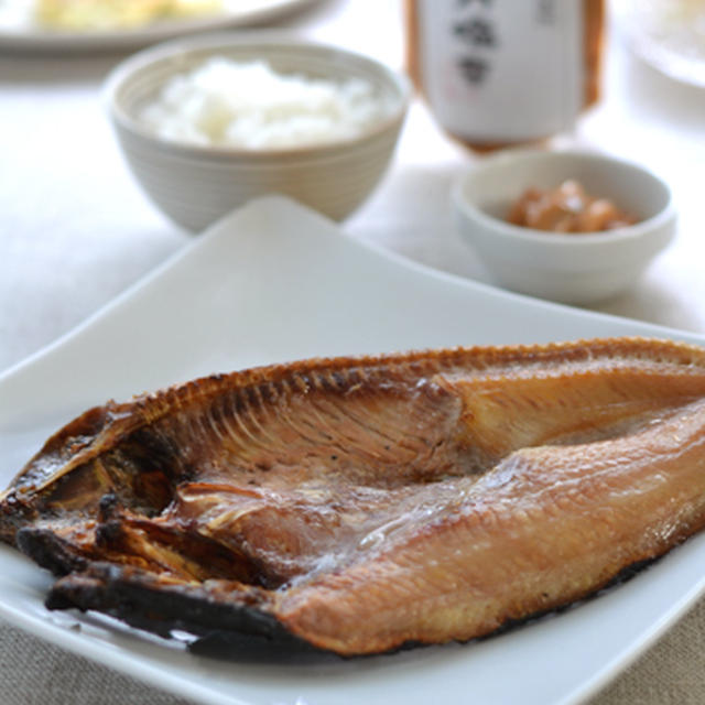 干物と無添加塩辛と野菜のおかずとお取り寄せ。*佐渡より