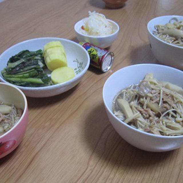 きのことツナのお蕎麦♪