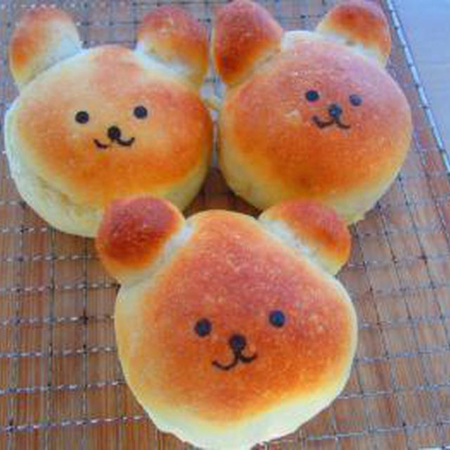 くまちゃんパン（＾(エ)＾）ココアメロンパン♪