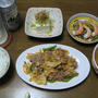 夜ご飯(121004)豚肉とキャベツの味噌炒めの献立