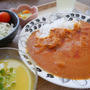 無印良品冷やして食べるエビとトマトのカレー、昨日の昼ごはん