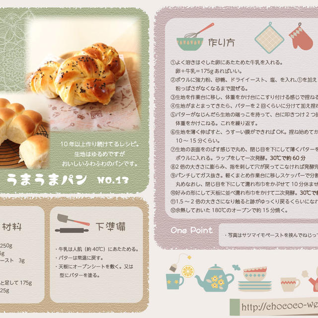 うまうまパンレシピ