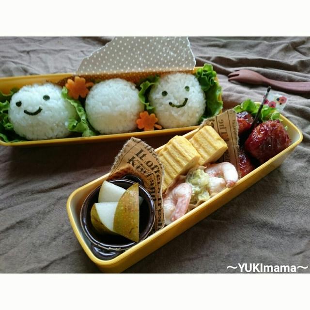 にばんのまん丸スマイルおにぎりの遠足の弁当〜めんつゆ鮪のケチャップソース(作りおき)〜