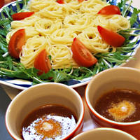 時短料理!! 　つけて食べるスパゲティ2種類♪　プチパーティーにもオススメ☆彡