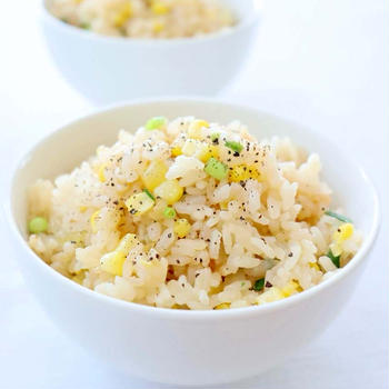 風味が良い〜！【マヨコーンの炊き込みご飯】とうもろこし