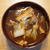 キャベツと油揚げの赤だし