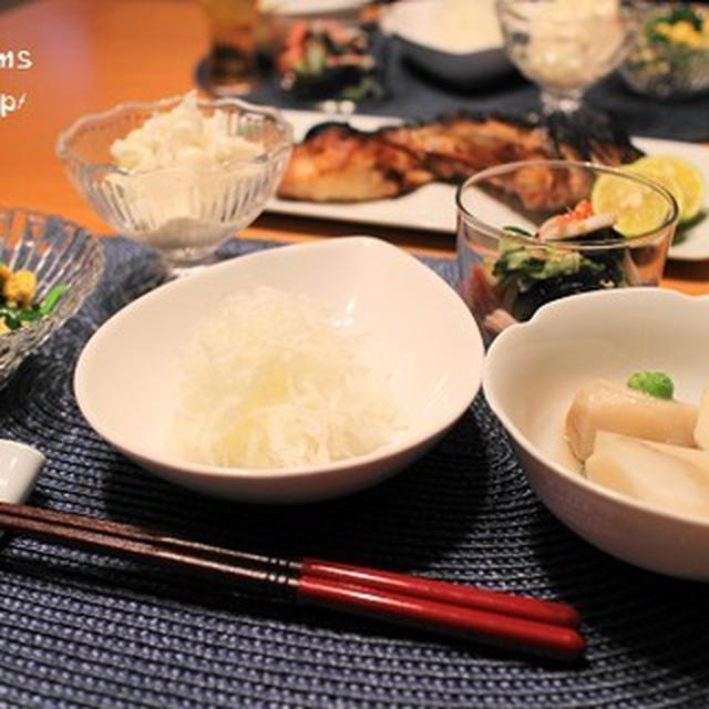 ～予防接種～　『鰤カマ』の献立。