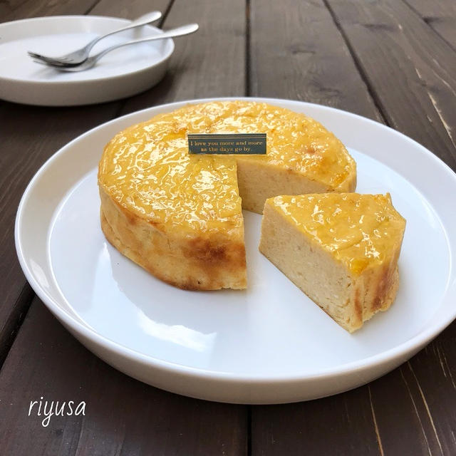 【材料3つで作れるおやつ】柔らかベイクドチーズケーキ