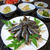ホータレいわしのから揚げと焼きナスの醤油あんかけ。