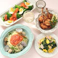 いかめんたいのせ冷製ボンゴレパスタと洋食の日