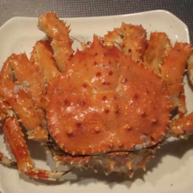 タラバ蟹ではなく?あぶら蟹です♪頂き物の晩酌ご飯♪