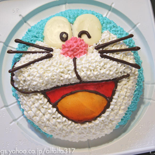 リベンジ ドラえもんのキャラクターケーキ レシピ By Junkoさん レシピブログ 料理ブログのレシピ満載