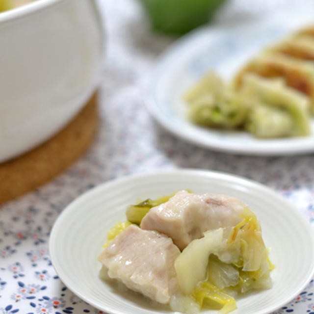 やさしい肉おかず～もちもち鶏。野菜たっぷり餃子。里芋マッシュ・のり塩バター。