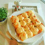 ♡HM&ココナッツオイルde作る♪トマト&バジル香る♡ベビーチーズ豆腐のちぎりパン♡