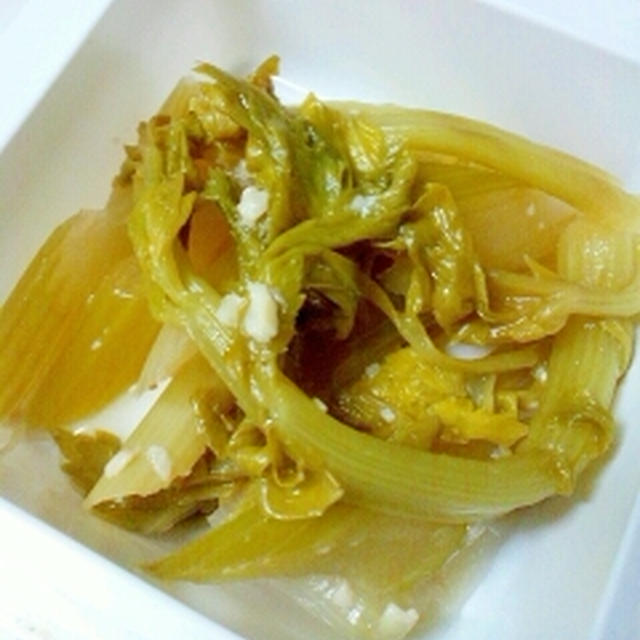 セロリのしょうゆ糀煮