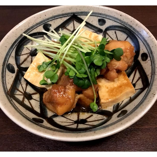 いつもと違った味に☆ 鶏もも肉と豆腐の中華風甘辛煮