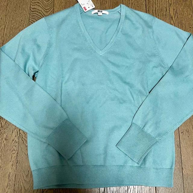 UNIQLO ウォッシャブルコットンVネックセーター