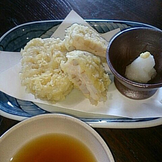 《レシピ》料亭の味？！レンコンのはさみ揚げ♪　と、本日のわんこ。