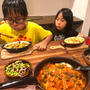 朝ごはんは晩ご飯の残りでピザです！