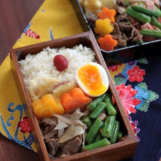 眠い時の猫頼み ✿ 今日のbento/昨日の晩ご飯♪