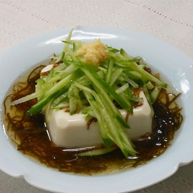 小分けパックで超簡単 なめらか絹豆腐ともずくで夏バテな夜のヘルシーおつまみ By Akkiさん レシピブログ 料理ブログのレシピ満載