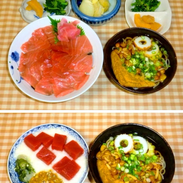 今夜は、本マグロの中トロで