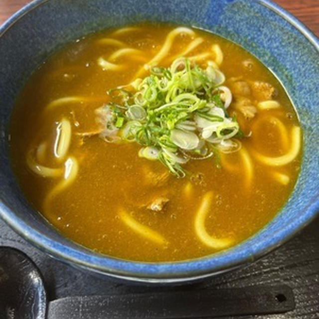 京北ドライブの途中でカレーうどん