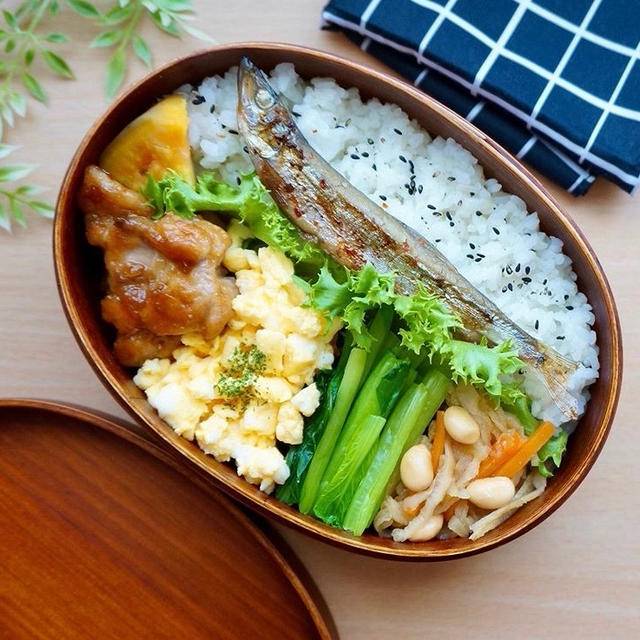 【お弁当動画】シシャモ弁当－今日のお弁当✻旦那弁当