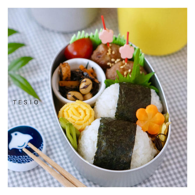 シュウマイの具リメイク♪甘辛豚つくね弁当