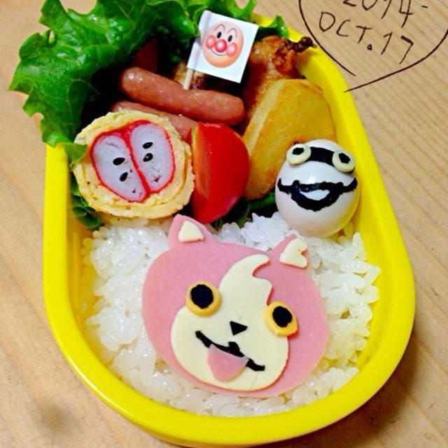 ジバニャン＆ウィスパー弁当♪