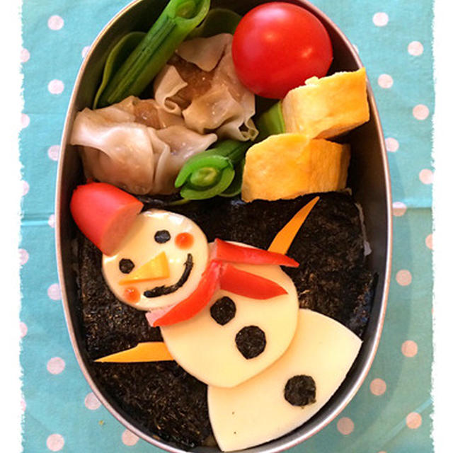 雪だるまののり弁