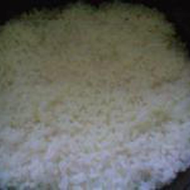 湯立てで白米（６７０）。。。特別栽培米広島世羅高原産コシヒカリ玄米（あいざわ米店）福井県産越前たけふ特別栽培米コシヒカリ白米（あいざわ米店）