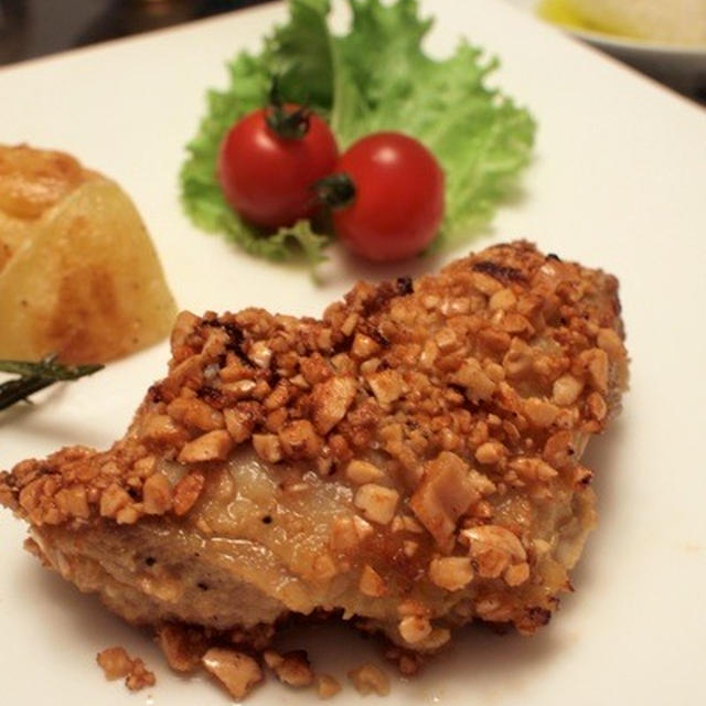 チキンカレーナッツ揚げ焼き＆野菜のピクルス