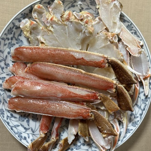 お正月用に準備した蟹の出番