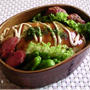 焼きそばの残りで、オムソバのお弁当