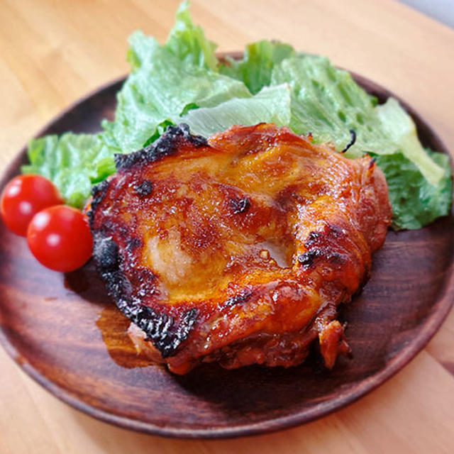 鶏もも肉のバーベキューソース焼き